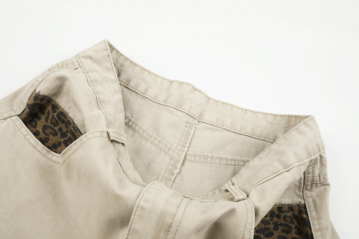 Leopard Print Wide-Leg Balloon Pants