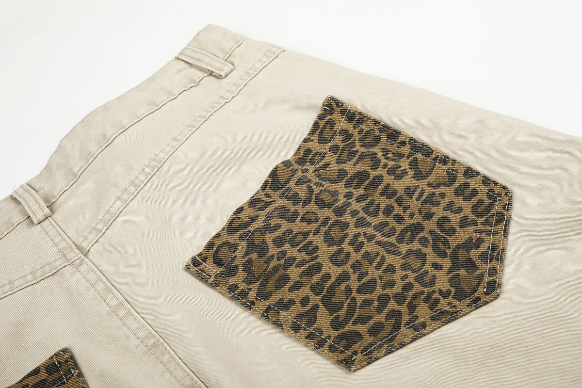Leopard Print Wide-Leg Balloon Pants