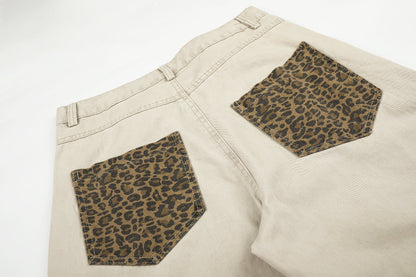 Leopard Print Wide-Leg Balloon Pants