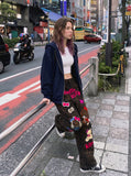 DAXUEN Leopard Print Wide-Leg Pants | DAXUEN — model photo