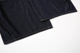 DAXUEN dark blue wide-leg jeans with leopard star patches