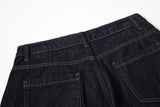 Star Leopard Patch Wide-Leg Jeans