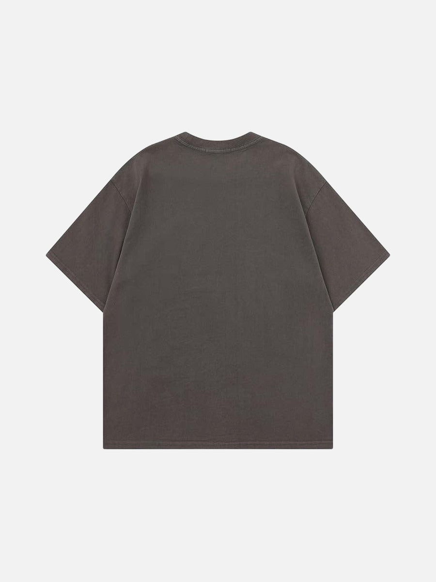 DAXUEN Relaxed fit leopard star print t-shirt
