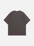 DAXUEN Relaxed fit leopard star print t-shirt