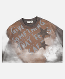 DAXUEN Relaxed fit leopard star print t-shirt