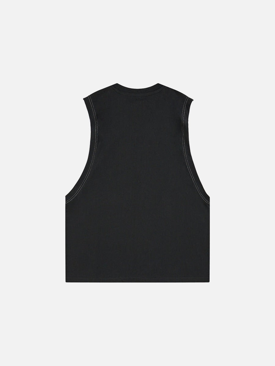 DAXUEN Faux-layered short-sleeved graphic t-shirt