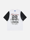 DAXUEN Faux-layered short-sleeved graphic t-shirt