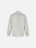 DAXUEN light beige oversized grid button-up shirt