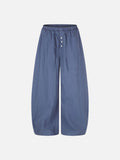 DAXUEN light blue balloon pants with button placket