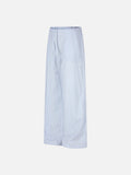 DAXUEN light blue pinstripe wide-leg pants