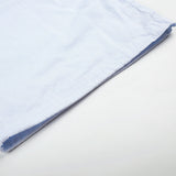 DAXUEN light blue pinstripe wide-leg pants