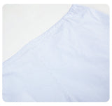 DAXUEN light blue striped wide-leg pants