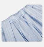 DAXUEN light blue vertical stripe wide-leg trousers