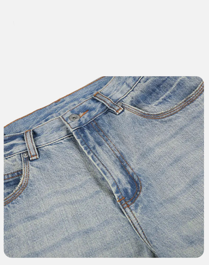 Light Blue Vintage Wide-Leg Jeans
