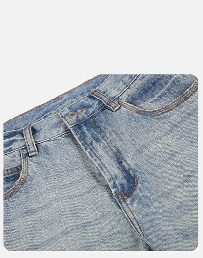 Light Blue Vintage Wide-Leg Jeans