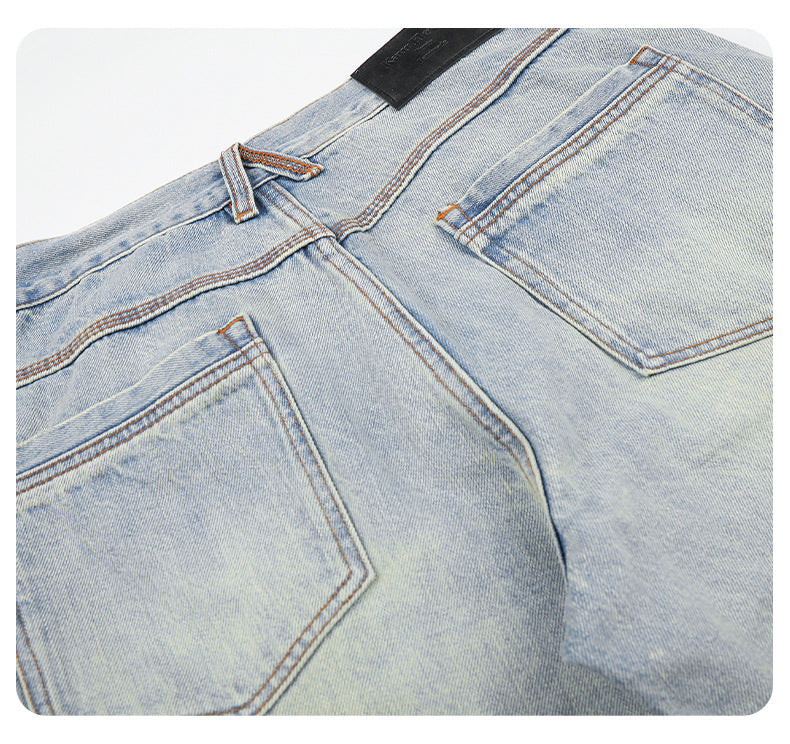 Light Blue Vintage Wide-Leg Jeans