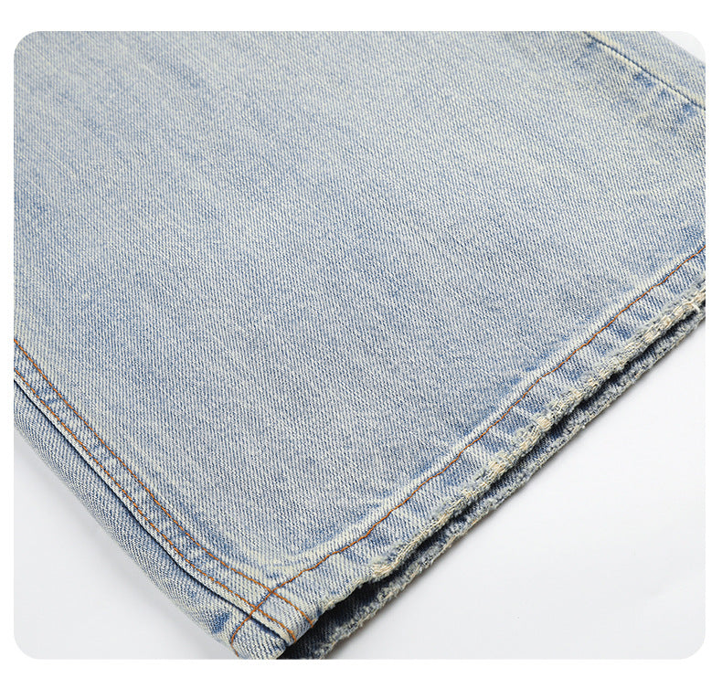 Light Blue Vintage Wide-Leg Jeans