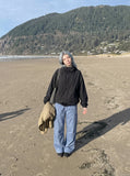 DAXUEN light blue wide-leg cargo pants — model photo
