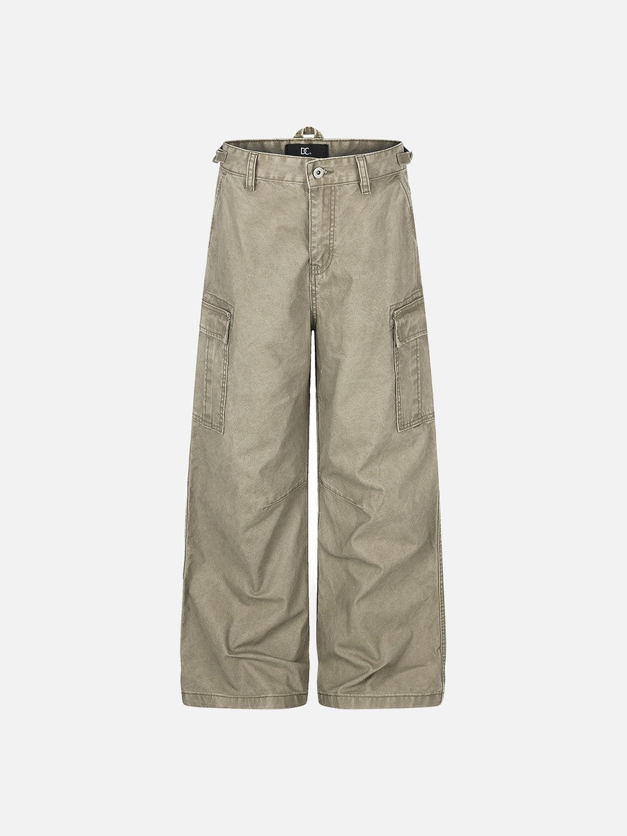 DAXUEN light blue wide-leg cargo pants