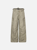 DAXUEN light blue wide-leg cargo pants