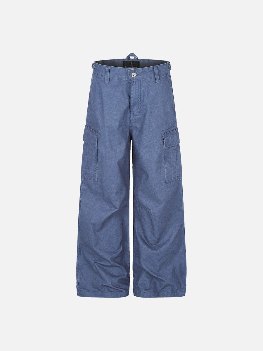 DAXUEN light blue wide-leg cargo pants