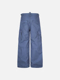 DAXUEN light blue wide-leg cargo pants