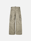 DAXUEN light blue wide-leg cargo pants