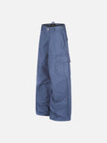 DAXUEN light blue wide-leg cargo pants