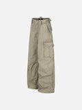 DAXUEN light blue wide-leg cargo pants