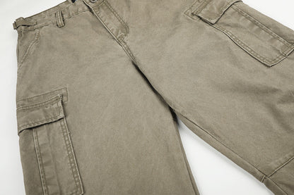 DAXUEN light blue wide-leg cargo pants