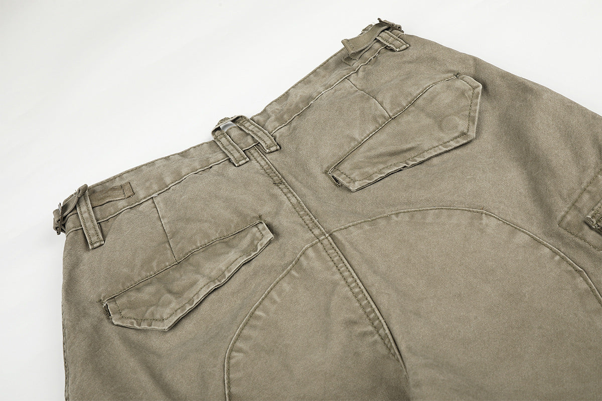 DAXUEN light blue wide-leg cargo pants