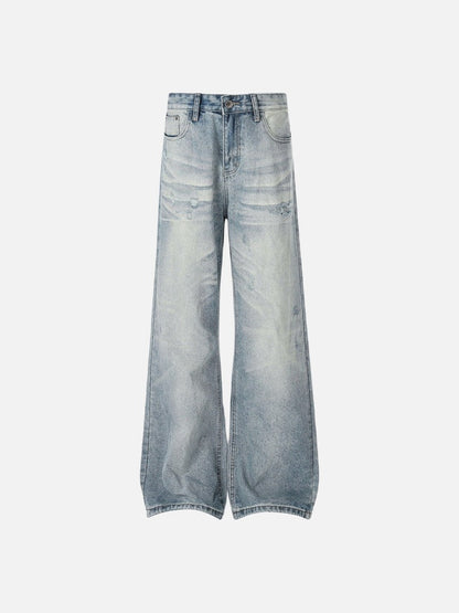 DAXUEN Light blue wide-leg denim jeans