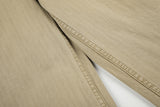 DAXUEN light brown herringbone wide-leg trousers