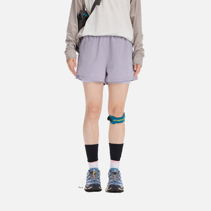 DAXUEN light cream double-layered athletic shorts