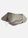 DAXUEN light greige oversized jacket with purple zippers