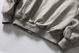 DAXUEN light grey hooded bomber jacket