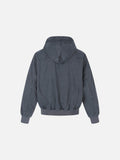 DAXUEN light grey hooded bomber jacket