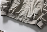 DAXUEN light grey hooded bomber jacket
