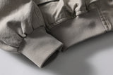 DAXUEN light grey hooded bomber jacket