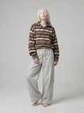 DAXUEN Light grey loose-fit wide-leg pants — model photo