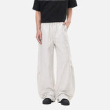 DAXUEN Light grey loose-fit wide-leg pants