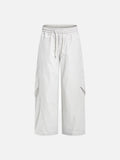 DAXUEN Light grey loose-fit wide-leg pants