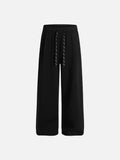 DAXUEN light grey marl wide-leg fleece sweatpants