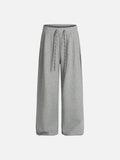 DAXUEN light grey marl wide-leg fleece sweatpants