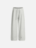 DAXUEN light grey marl wide-leg fleece sweatpants