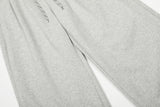 DAXUEN light grey marl wide-leg fleece sweatpants