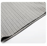 DAXUEN light grey pinstripe wide-leg culottes