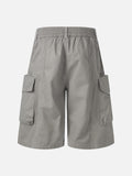 DAXUEN Light grey wide-leg cargo shorts