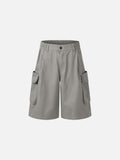 DAXUEN Light grey wide-leg cargo shorts