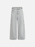 DAXUEN Light grey wide-leg denim jeans